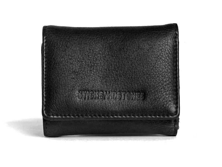 Sticks and Stones - Lederbörse Andes Wallet - Black
