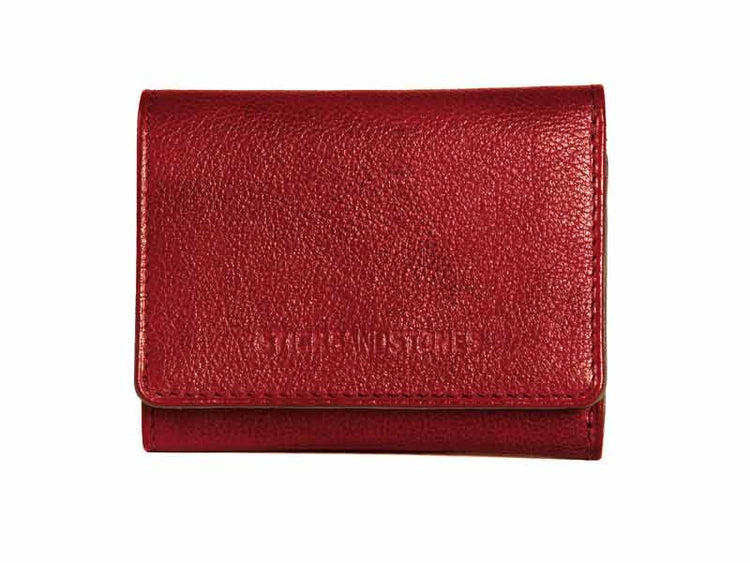 Sticks and Stones - Ledergeldbeutel Andes Wallet - Bright Red