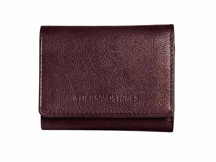 Sticks and Stones - Lederbörse Andes Wallet - Burgundy