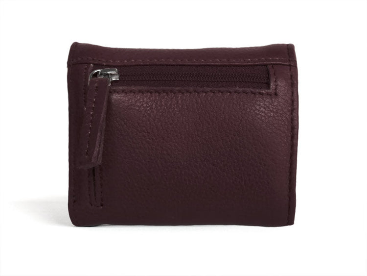 Sticks and Stones - Lederbörse Andes Wallet - Burgundy Rückseite