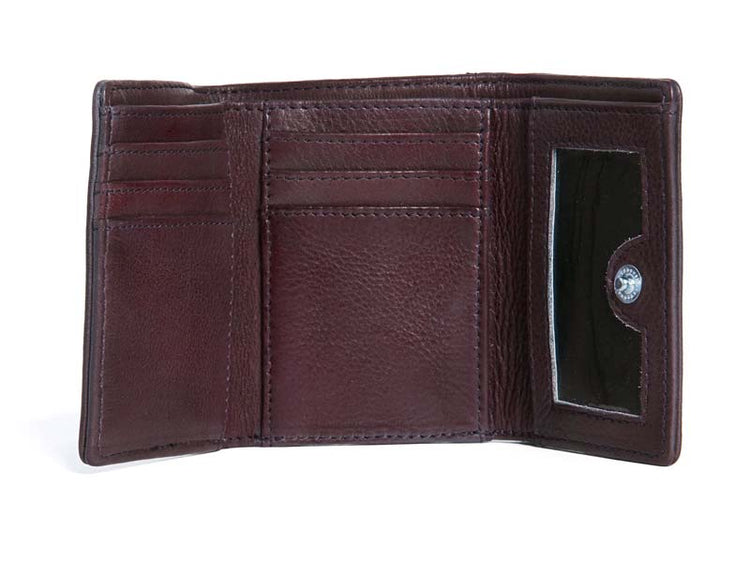Sticks and Stones - Lederbörse Andes Wallet - Burgundy Innenansicht