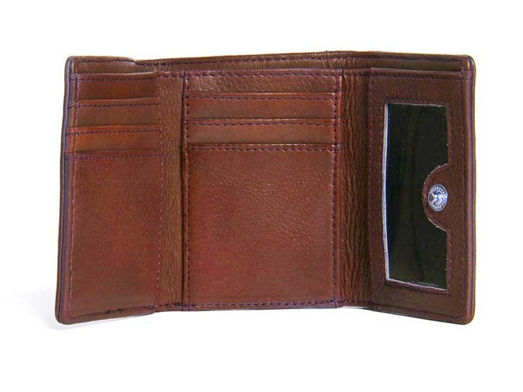 Sticks and Stones - Lederbörse Andes Wallet - Cognac Innenansicht