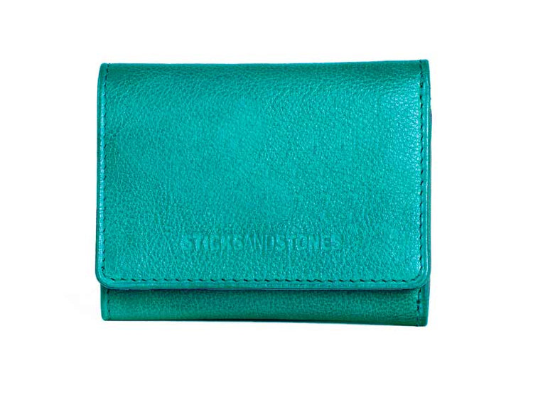 Sticks and Stones - Lederbörse Andes Wallet - Lagoon