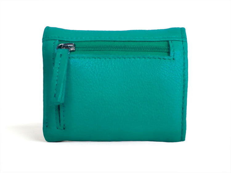 Sticks and Stones - Lederbörse Andes Wallet - Lagoon Rückseite