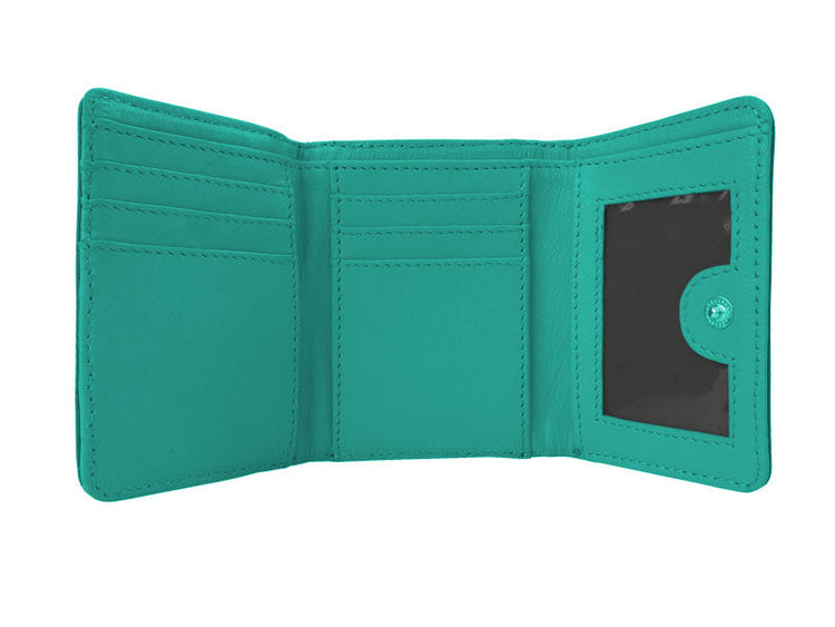 Sticks and Stones - Lederbörse Andes Wallet - Lagoon Innenansicht