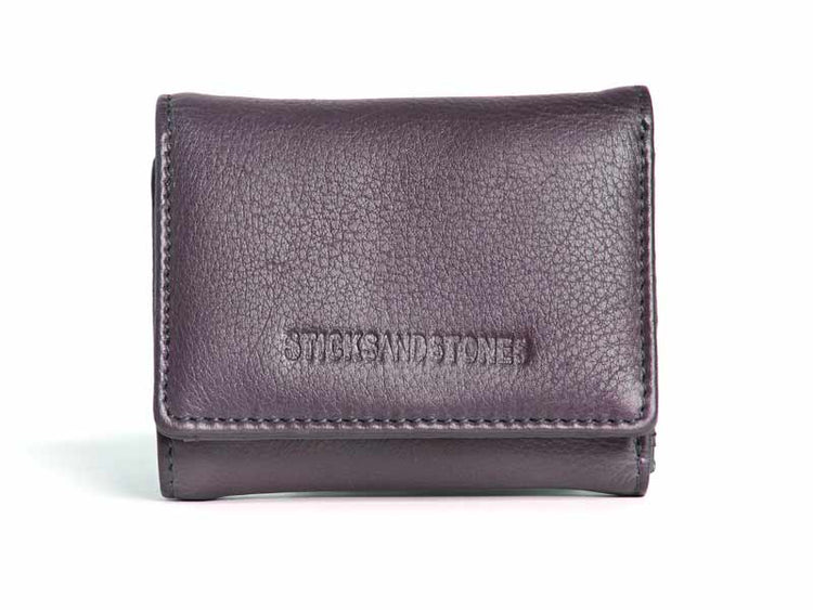 Sticks and Stones - Ledergeldbörse Andes Wallet - Vintage Violet