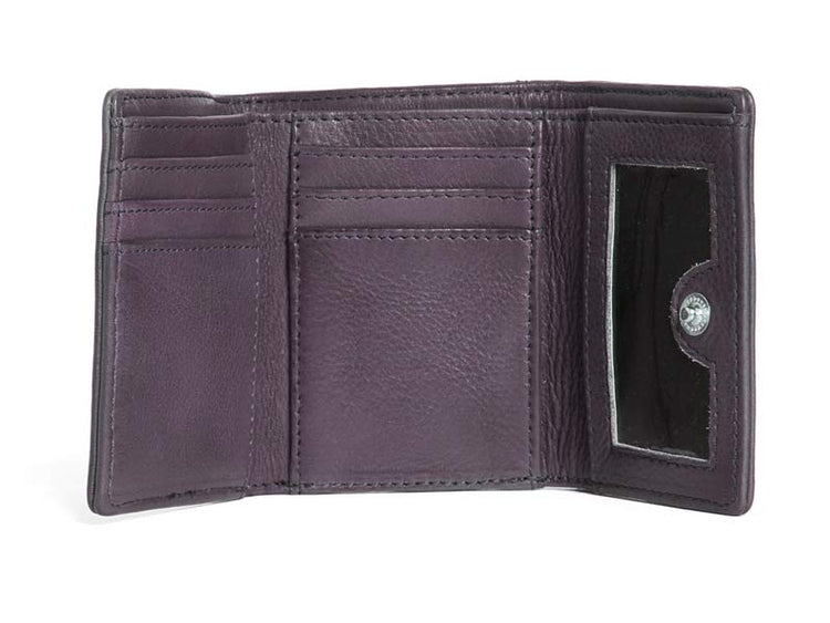 Sticks and Stones - Ledergeldbörse Andes Wallet - Vintage Violet Innenansicht
