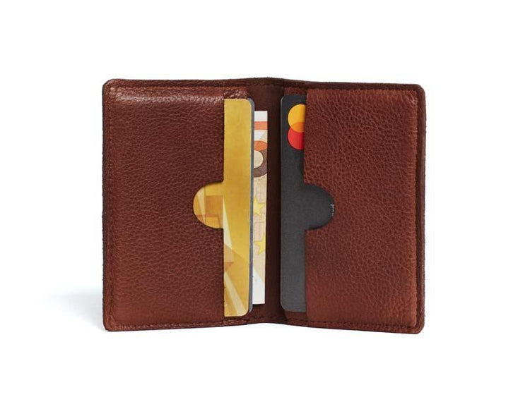 Sticks and Stones - Visitenkartenetui Apollo - Mustang Brown Innenansicht