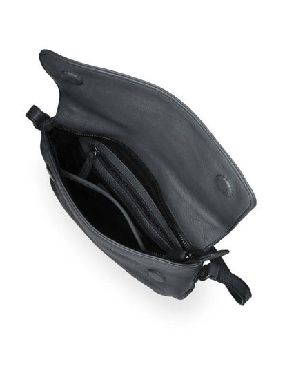 Sticks and Stones - Ledertasche Layla Bag - Slate Blue Innenansicht