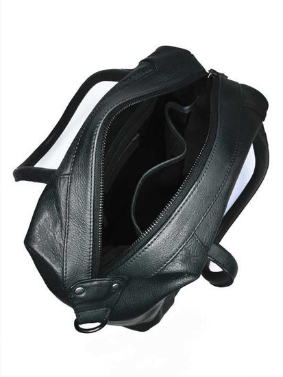 Sticks and Stones - Ledertasche Barcelona Bag - Slate Blue Innenansicht