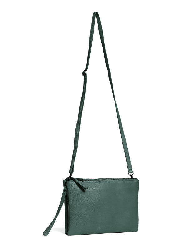 Sticks and Stones - Ledertasche Barranco Bag - Sea Green