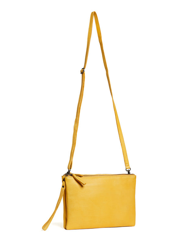 Sticks and Stones - Ledertasche Barranco Bag - Sunflower Yellow