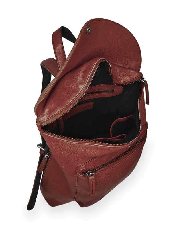 Sticks and Stones - Lederrucksack Bogota Backpack - Mustang Brown