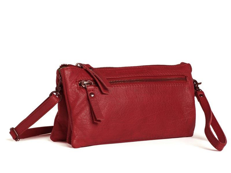 Sticks and Stones - Ledertasche Bonito Bag - Red