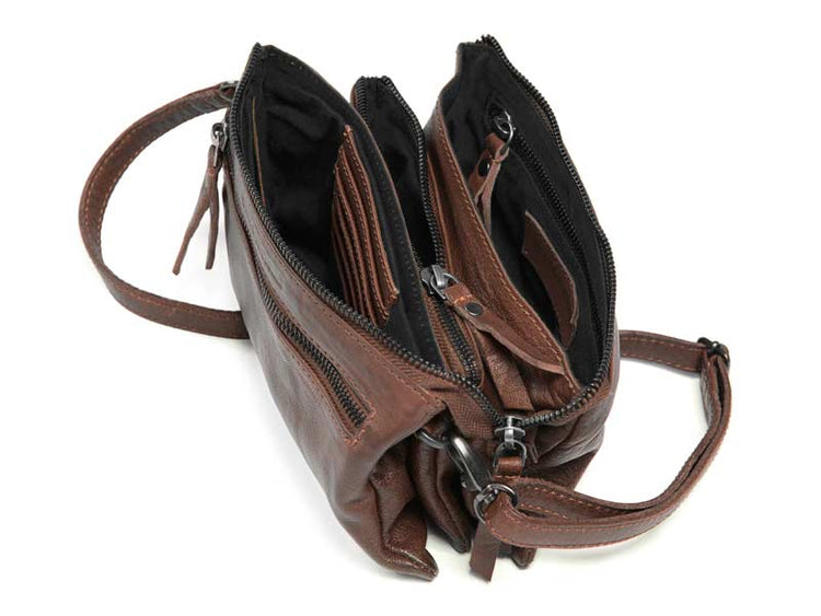 Sticks and Stones - Ledertasche Bonito Bag - Cognac Innenansicht