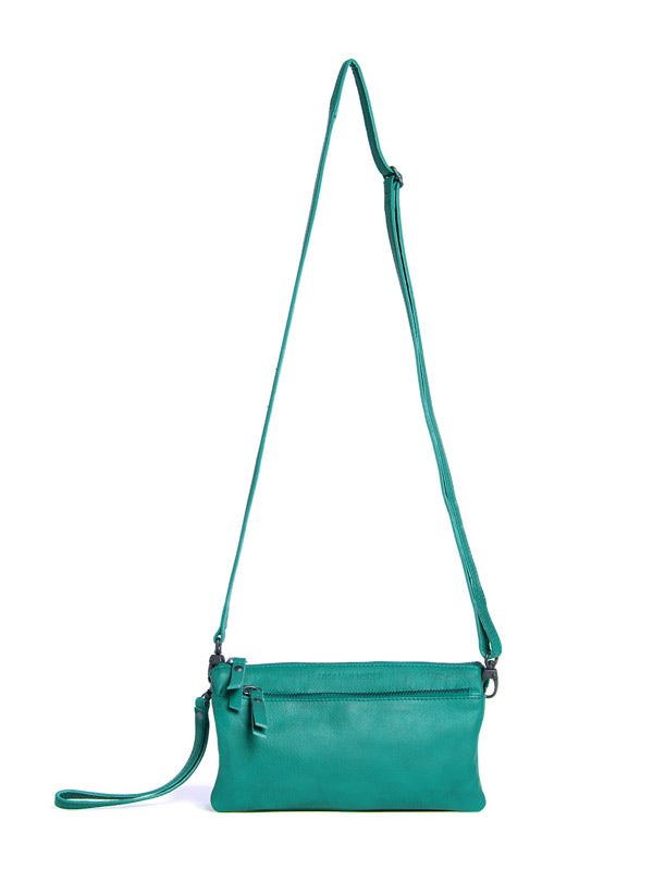 Sticks and Stones - Ledertasche Bonito Bag - Lagoon