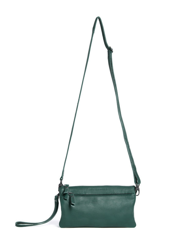 Sticks and Stones - Ledertasche Bonito Bag - Sea Green