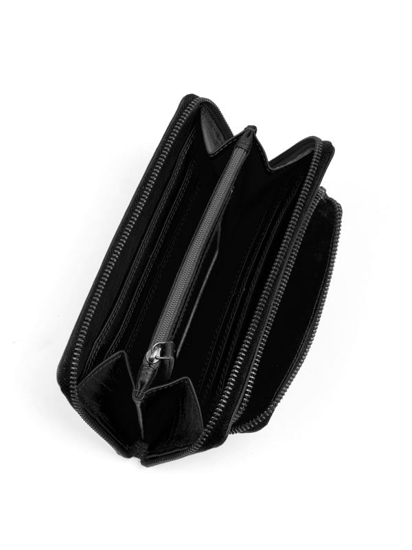 Sticks and Stones - Lederbörse California Wallet - Black Innenansicht