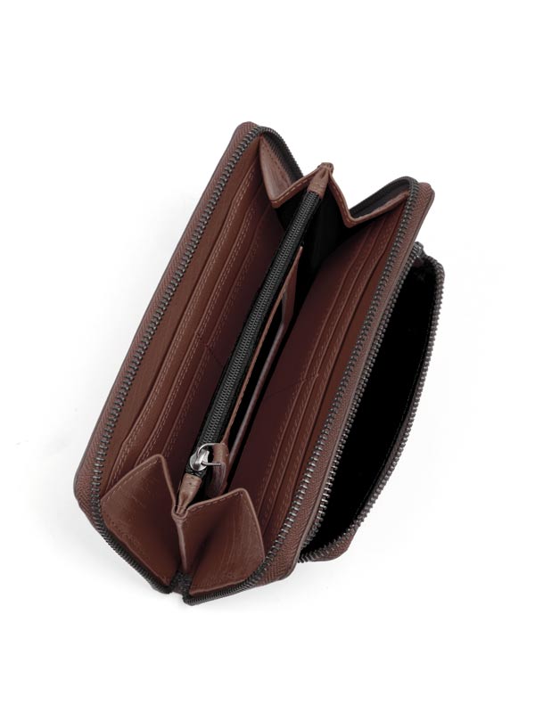 Sticks and Stones - Lederbörse California Wallet - Mustang Brown Innenansicht
