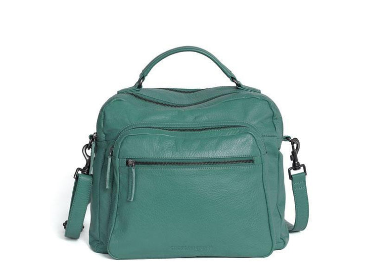Sticks and Stones - Lederhandtasche Catania Bag - Green Spruce