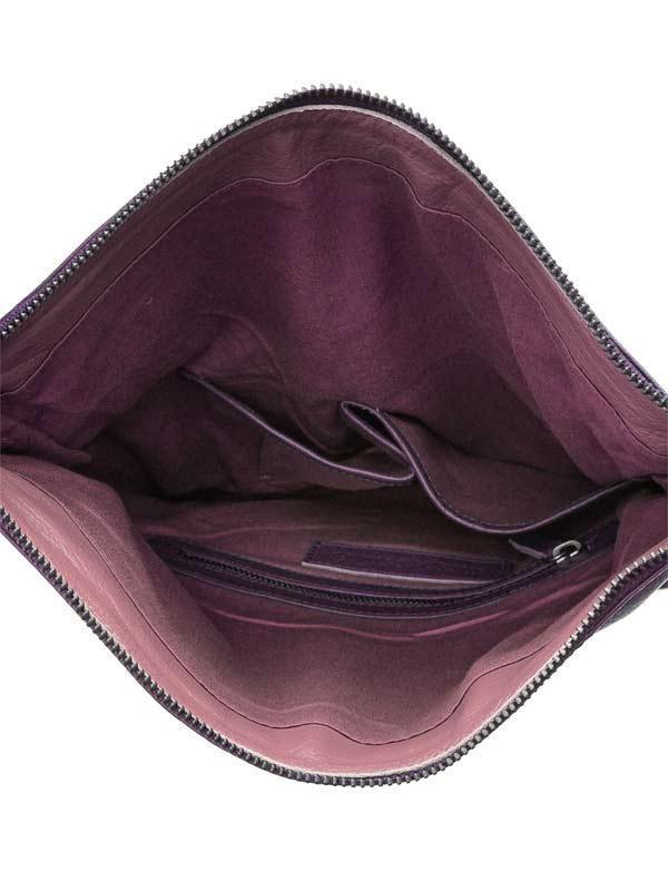 Sticks and Stones - Umschlagtasche City Bag - Classic Purple Innenansicht