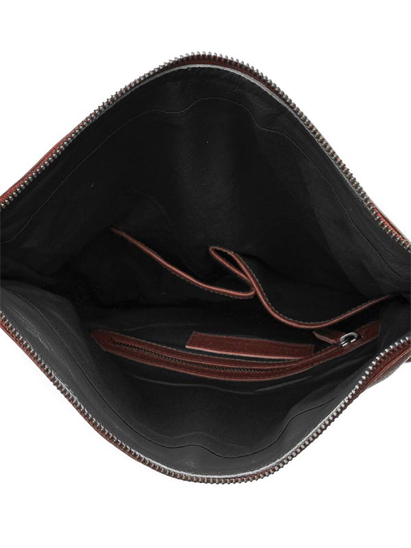 Sticks and Stones - Umschlagtasche City Bag - Mustang Brown Innenansicht
