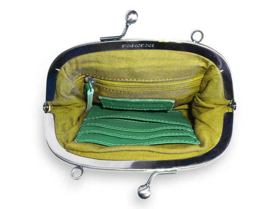 Sticks and Stones - Bügeltasche Como Bag - Jungle Green Innenansicht