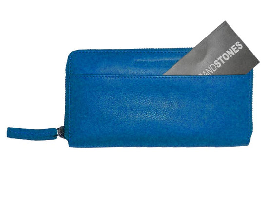 Sticks and Stones - Lederbörse Denver Wallet - Blue Quartz