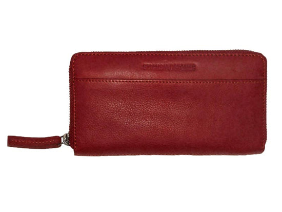 Sticks and Stones - Lederbörse Denver Wallet - Bright Red