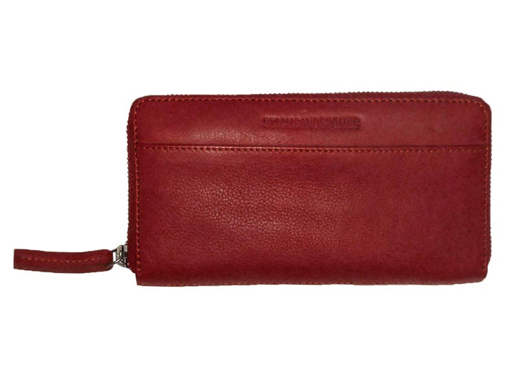 Sticks and Stones - Lederbörse Denver Wallet - Bright Red