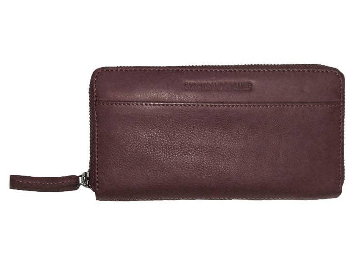 Sticks and Stones - Lederbörse Denver Wallet - Burgundy