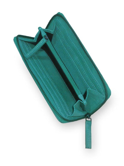 Sticks and Stones - Lederbörse Denver Wallet - Lagoon Innenansicht