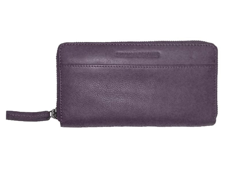 Sticks and Stones - Lederbörse Denver Wallet - Vintage Violet
