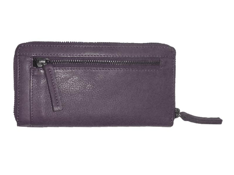 Sticks and Stones - Lederbörse Denver Wallet - Vintage Violet Rückseite