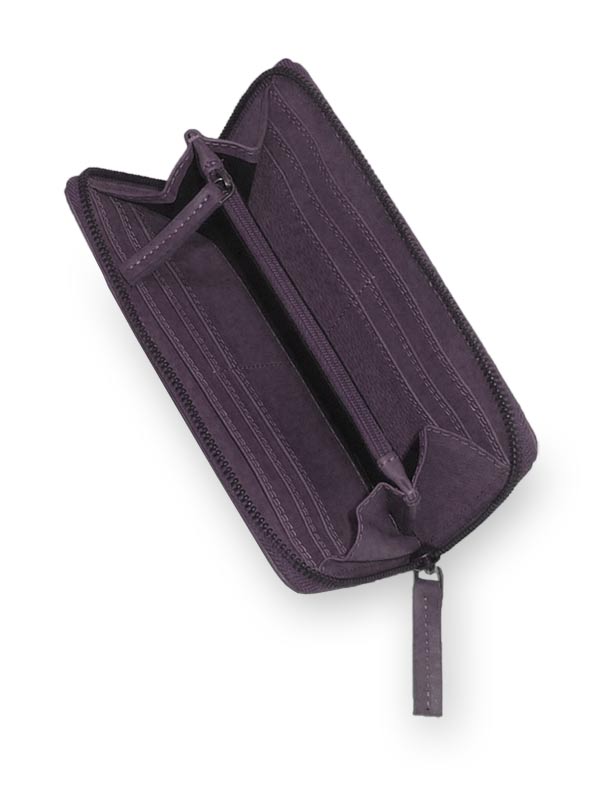 Sticks and Stones - Lederbörse Denver Wallet - Vintage Violet Innenansicht