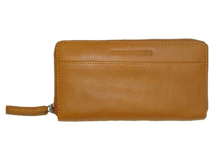 Sticks and Stones - Lederbörse Denver Wallet - Yellow Ocher