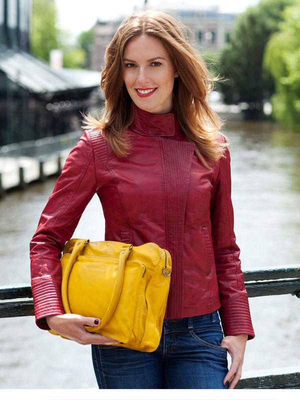 Sticks and Stones Lederjacke Devon Tragebeispiel