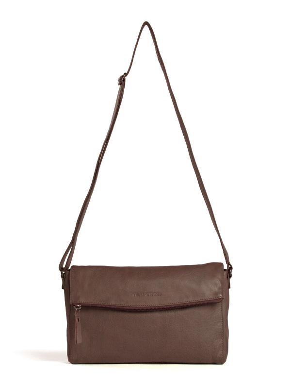 Sticks and Stones - Ledertasche Flamengo - Mocca