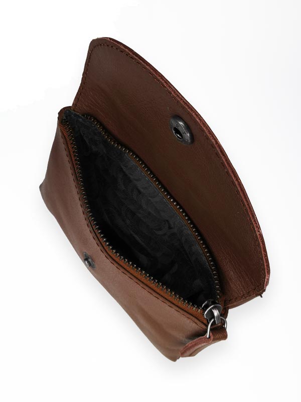 Sticks and Stones - Lederbörse Foggia Wallet - Cognac Kleingeldfach