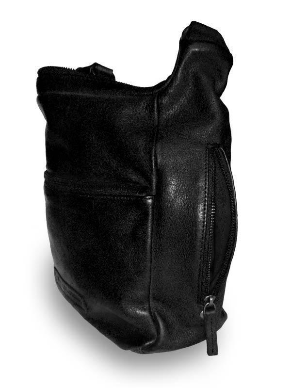 Sticks and Stones - Ledertasche Gaia - Black - Detailansicht