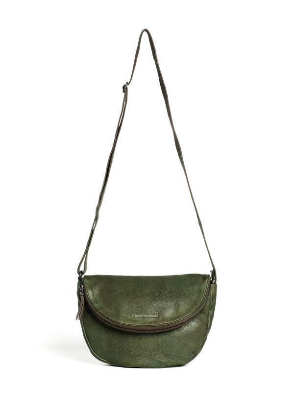 Sticks and Stones - Ledertasche Hervey - Dark Olive