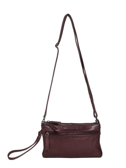 Sticks and Stones - Ledertasche Ibiza - Burgundy