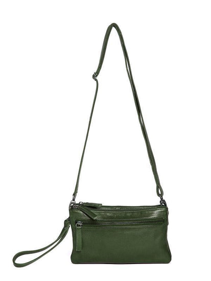 Sticks and Stones - Ledertasche Ibiza - Dark Olive