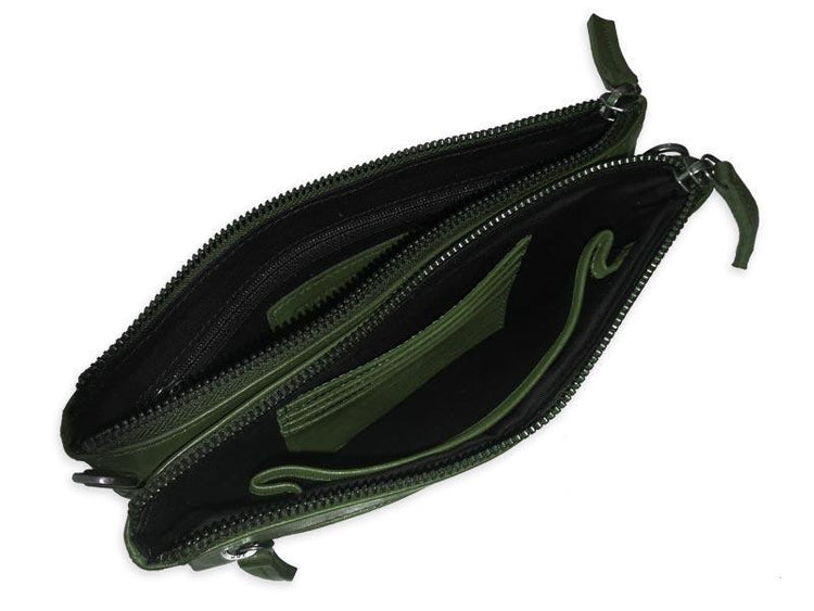 Sticks and Stones - Ledertasche Ibiza - Mustang Brown Innenansicht