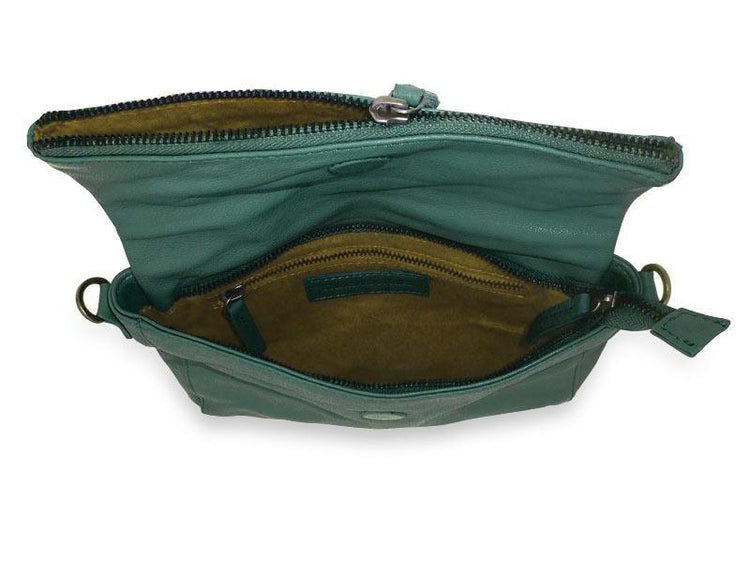 Sticks and Stones - Umschlagtasche Ipanema - Green Spruce Innenansicht