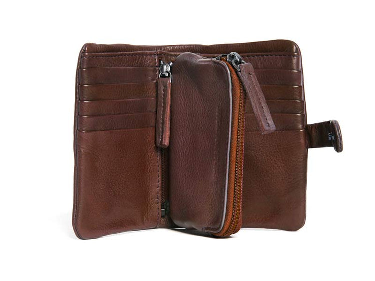 Sticks and Stones - Lederbörse Laguna Wallet - Mustang Brown Innenansicht