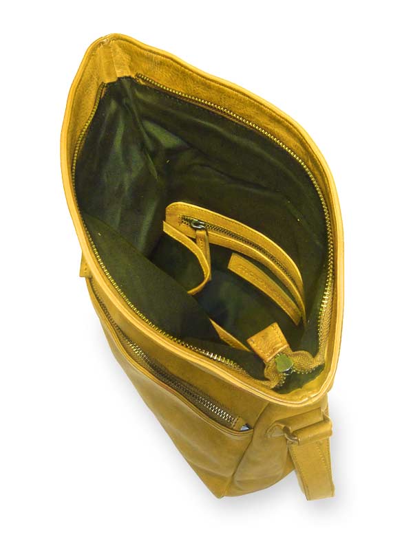 Sticks and Stones - Umschlagtasche Madison Bag - Sunflower Yellow Innenansicht