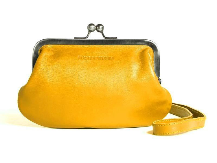 Sticks and Stones - Bügelverschlusstasche Malaga Purse - Yellow