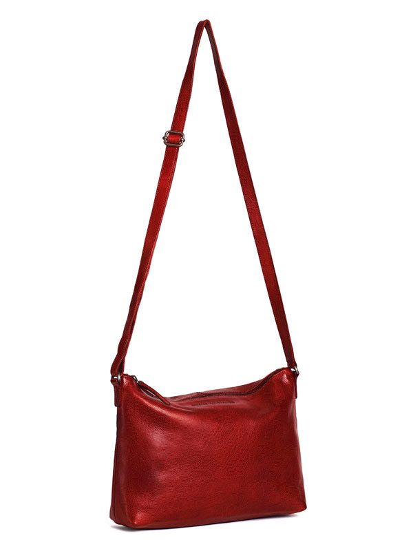 Sticks and Stones - Ledertasche Melrose Bag - Bright Red