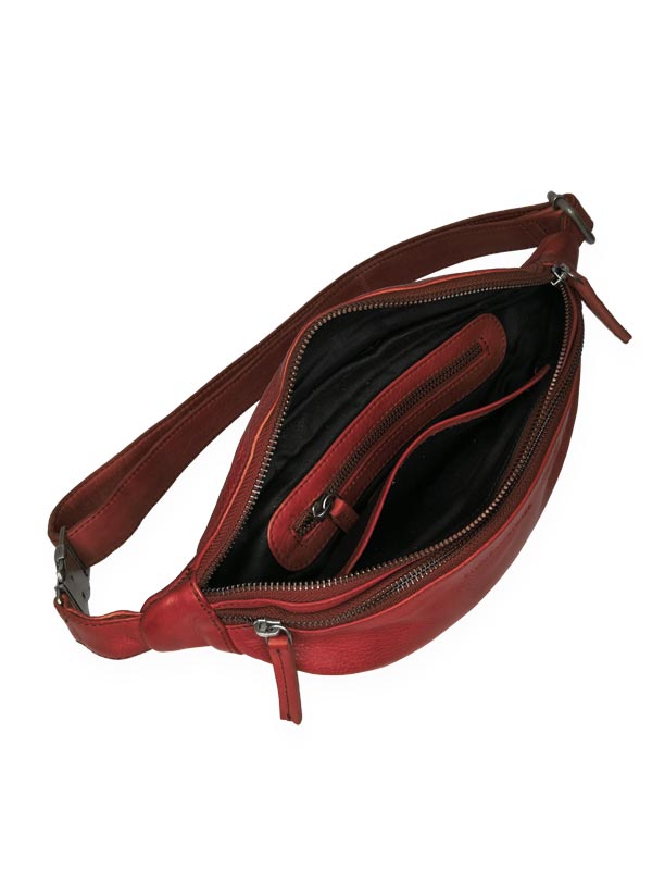 Sticks and Stones - Gürteltasche Miami Belt Bag - Bright Red Innenansicht